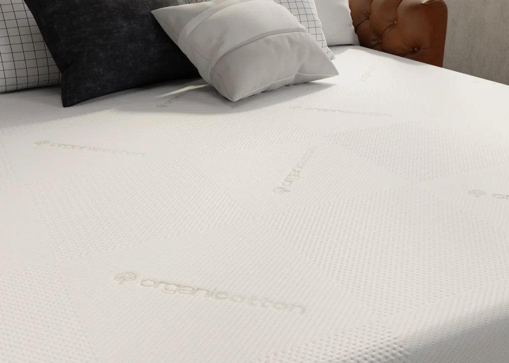 Breathable organic cotton cover - Deluxe memory foam sofa bed mattress